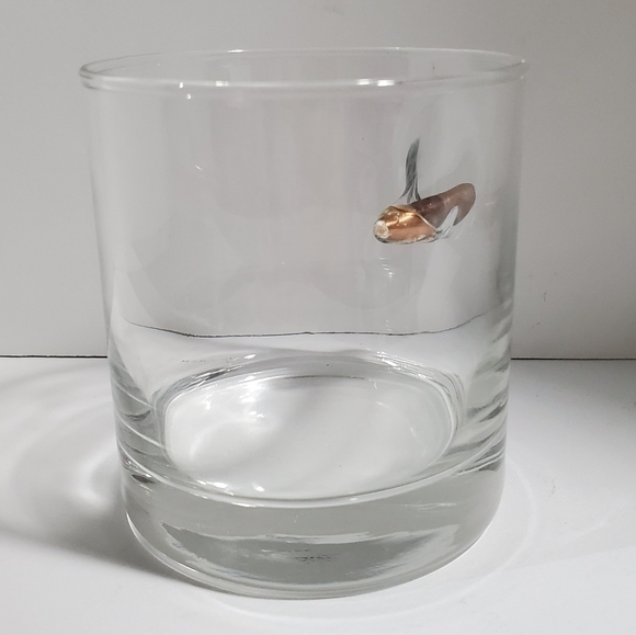 Whiskey rocks Glass bullet shooting in the side BenShot barware Mancave - Picture 8 of 8